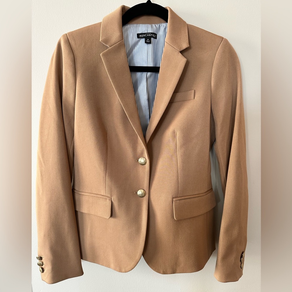 J.Crew Factory Beige Blazer (Size 0)